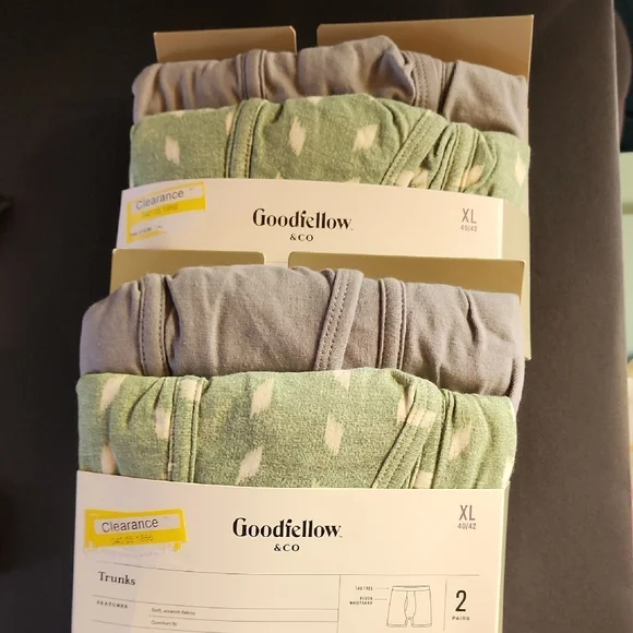 Goodfellow & Co Men's Boxers - Gray and Green - Picture 1 of 4